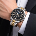 Reloj GMK Business Imperial Golden Silver Cronógrafo