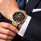 Reloj GMK Business Imperial Golden Silver Cronógrafo
