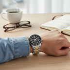 Reloj GMK Business Imperial Golden Silver Cronógrafo