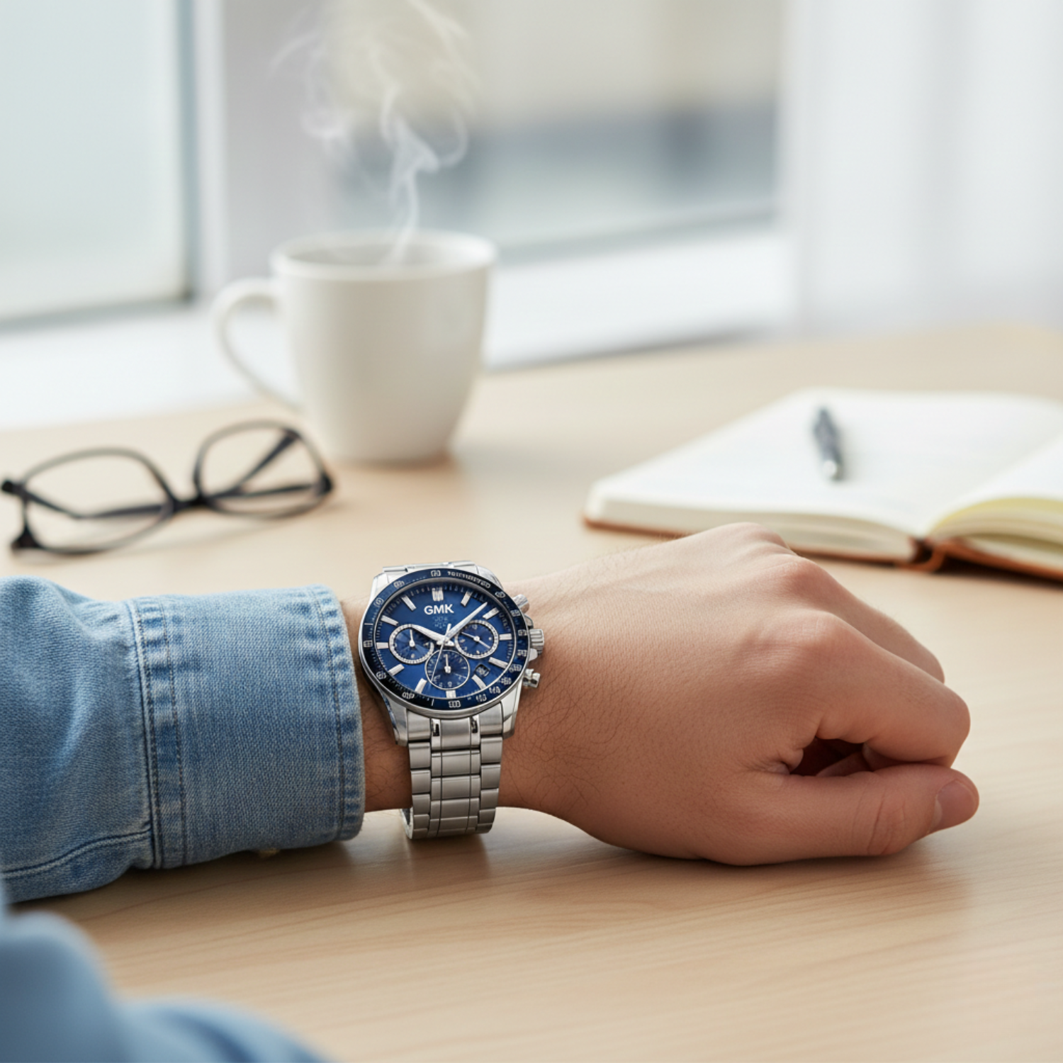 Reloj GMK Business Imperial Silver Cronógrafo