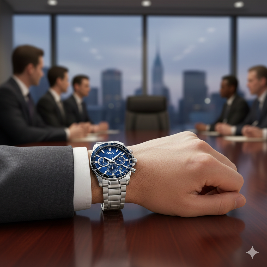 Reloj GMK Business Imperial Silver Cronógrafo